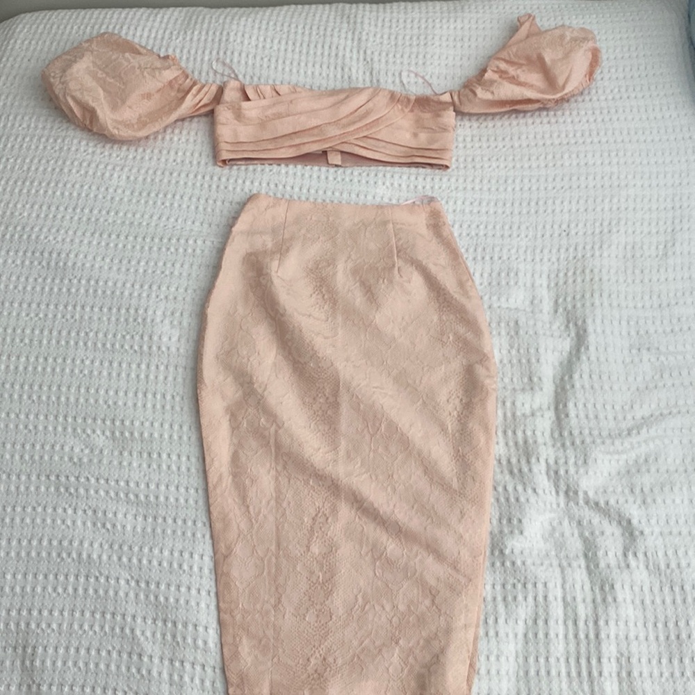 Wintermuse Blush Top & Skirt Set